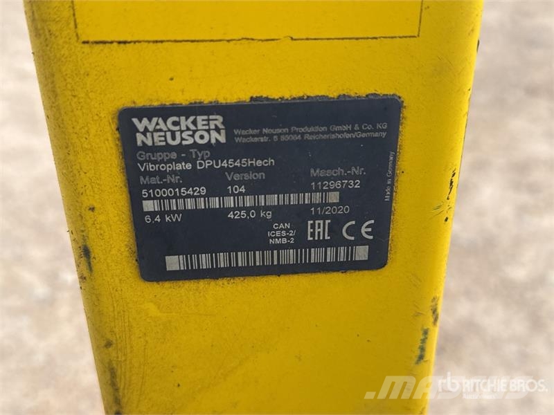 Bomag DPU4545HECH Plaque Vibrante Vibratory Plate Compac Vibratoriai
