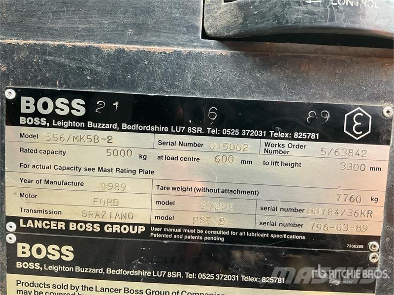 Boss 556/MK5B-2 5000 kg Forklift Forklift trucks - others
