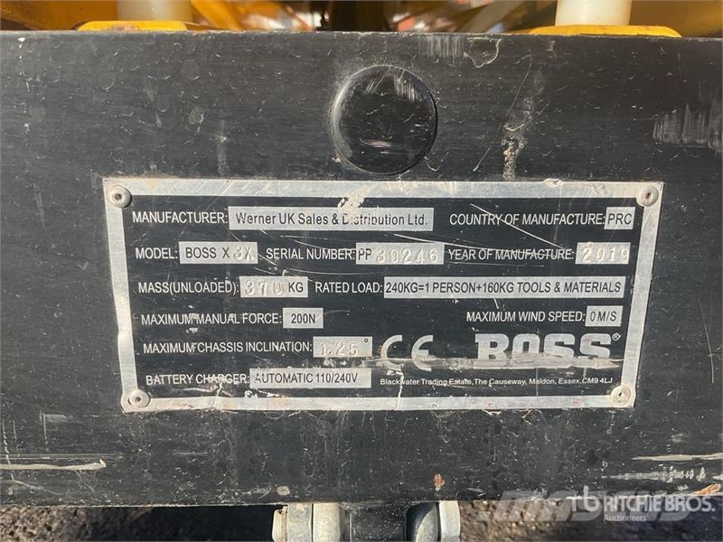 Boss X3X Electric Scissor Lift (Inoperable) Makasli platformlar