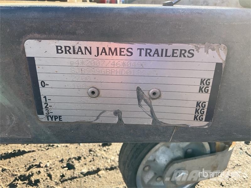 Brian James Equipment Trailer 1350 kg 2.8 m T/A Equipment Trai Járműszállító pótkocsik