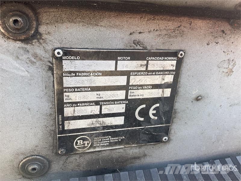 BT CBE35 Electric Forklift Empilhadores eléctricos