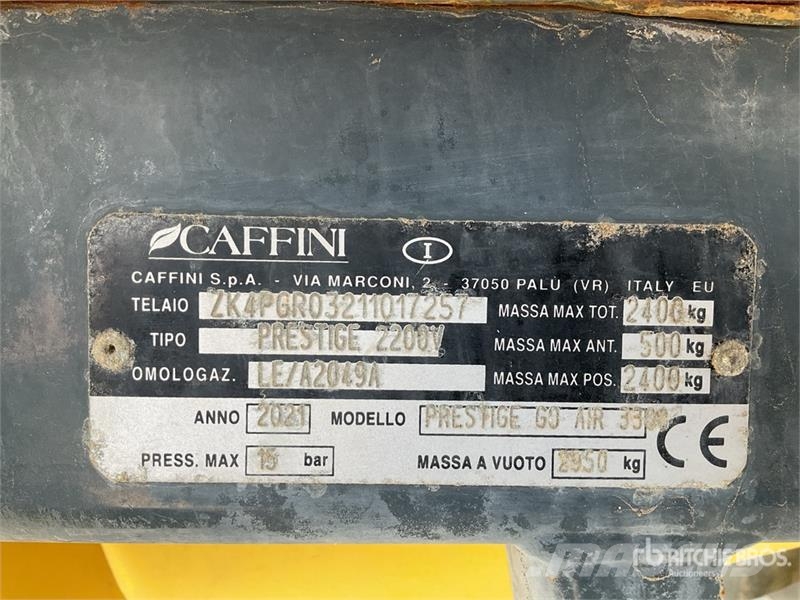 Caffini PRESTIGE 2200V 24 m S/A Pull-Type Sprayer Çekilir pülverizatörler