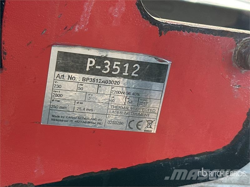 Carat P-3512 350 mm Circular Saw Overige componenten
