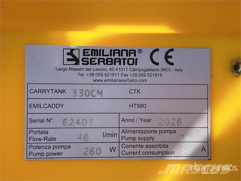  Carrytank 330CM EU-TANK 330 330 L Poly Portable Di صهاريج الوقود والصهاريج الإضافية