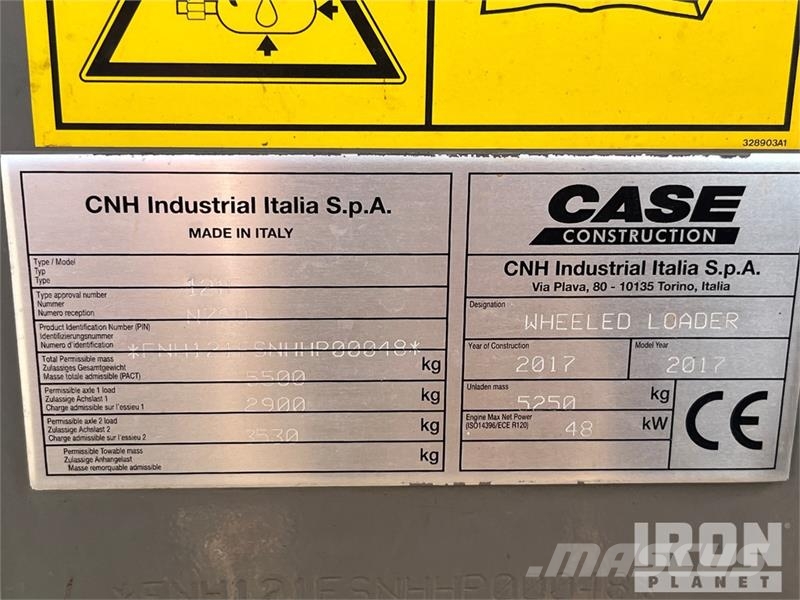 CASE 121F Wheel Loader Iekrāvēji uz riteņiem