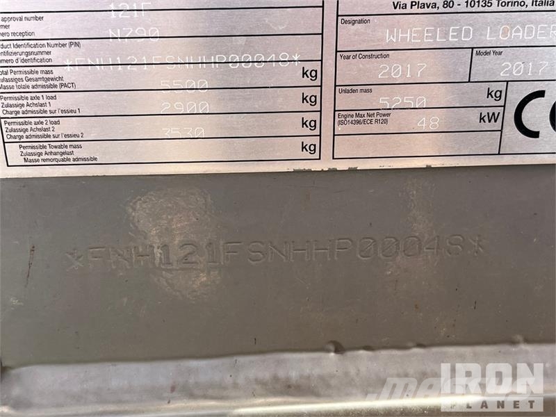 CASE 121F Wheel Loader Iekrāvēji uz riteņiem