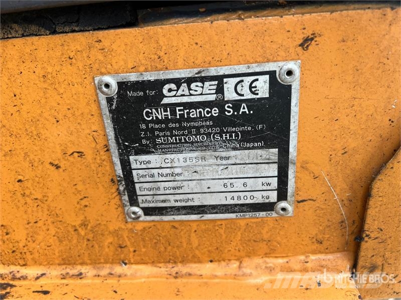 CASE 135SR Tracked Excavator 大型油圧ショベル12t以上(パワーショベル・ユンボ)
