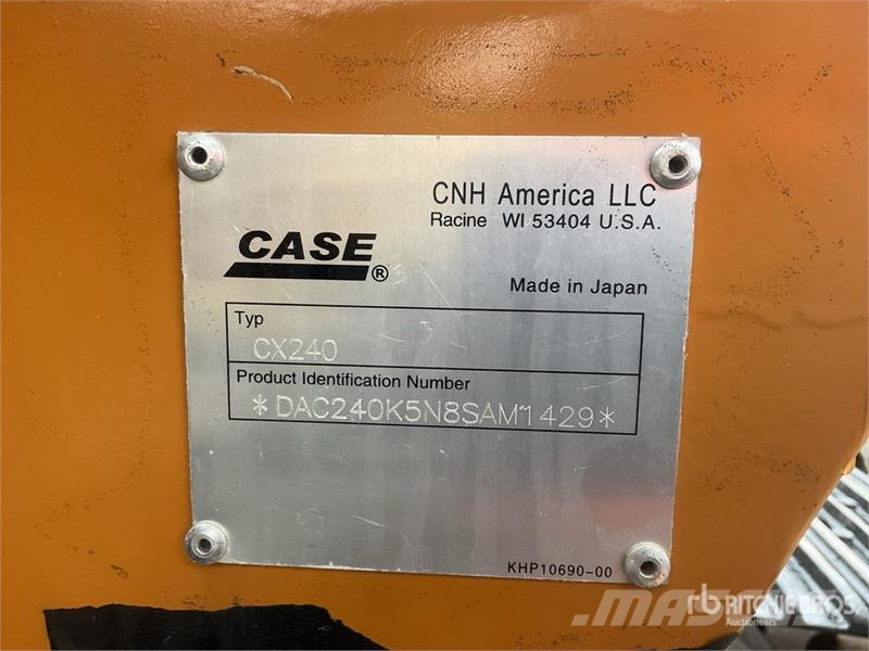 CASE CX240 Lánctalpas kotrók