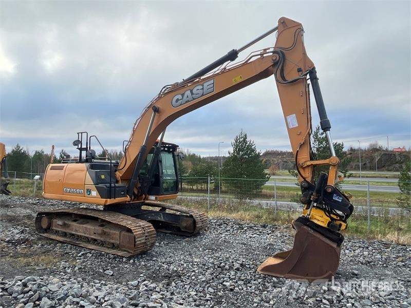CASE CX250D Tracked Excavator Kāpurķēžu ekskavatori