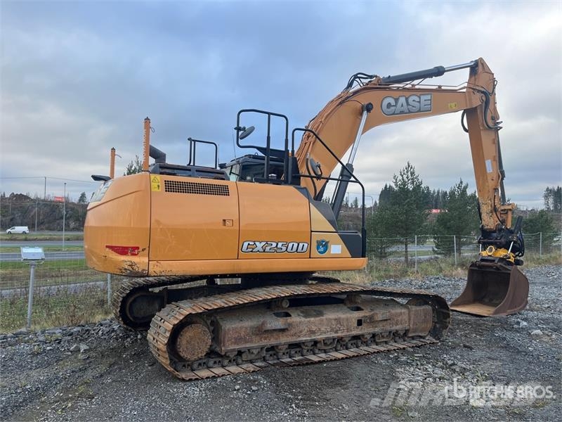 CASE CX250D Tracked Excavator Kāpurķēžu ekskavatori