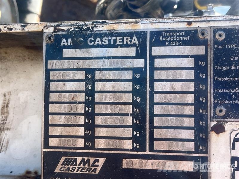 Castera 3TS24TSA Tri/A Remorque Porte-Engin 3 Essieux Lowb Remorque surbaissée