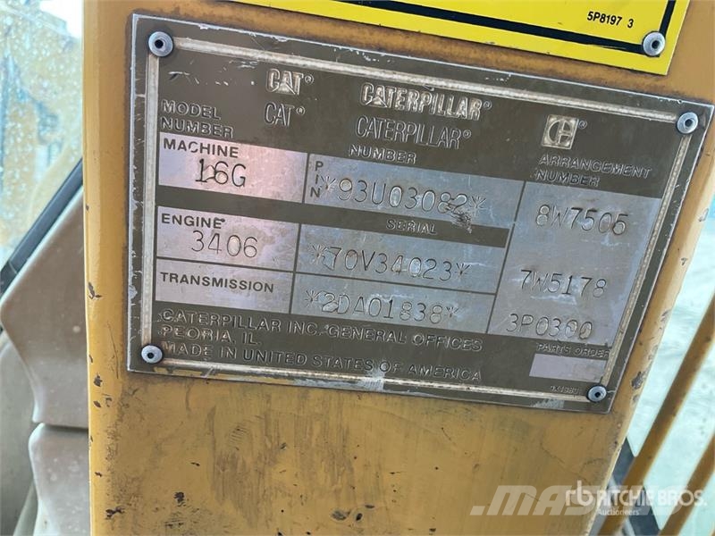 CAT 16G Motor Grader Graders