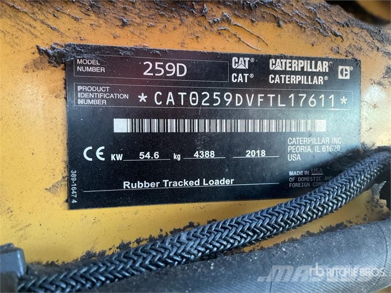 CAT 259D Skid steer mini nakladalci