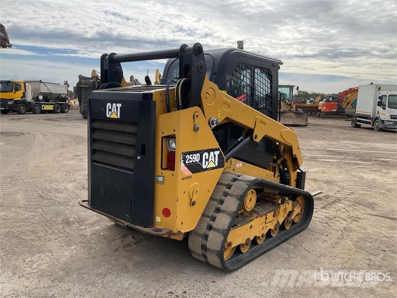 CAT 259D Tracked Skid Steer Loader Minilæsser - skridstyret