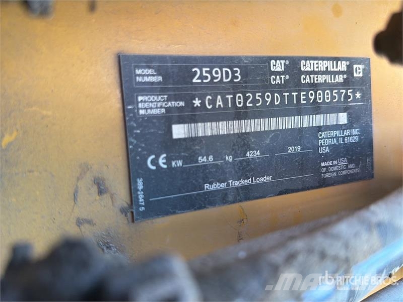CAT 259D3 Two-Speed Compact Track Loader Міні-навантажувачі