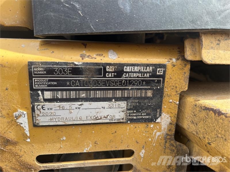 CAT 303E Mini-Pelle Mini Excavator Minigravemaskiner