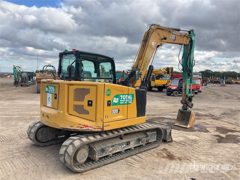 CAT 308 CR Tracked Excavator Kāpurķēžu ekskavatori