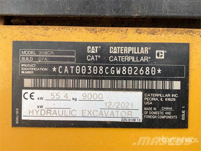 CAT 308CCR Tracked Excavator Crawler excavators