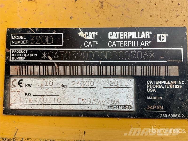 CAT 320 DL Tracked Excavator Crawler excavators