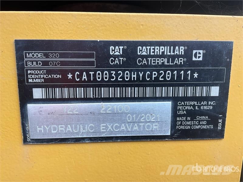 CAT 320 Tracked Excavator Paletli ekskavatörler