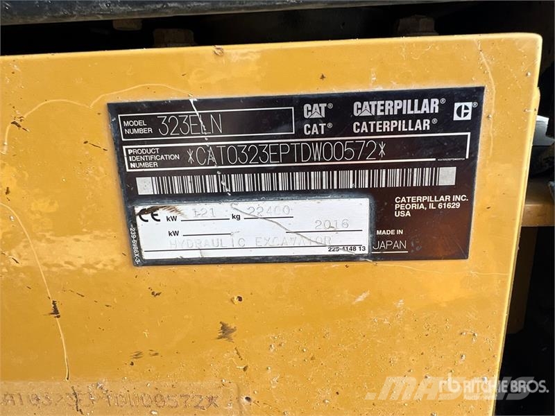 CAT 323ELN Tracked Excavator حفارات زحافة