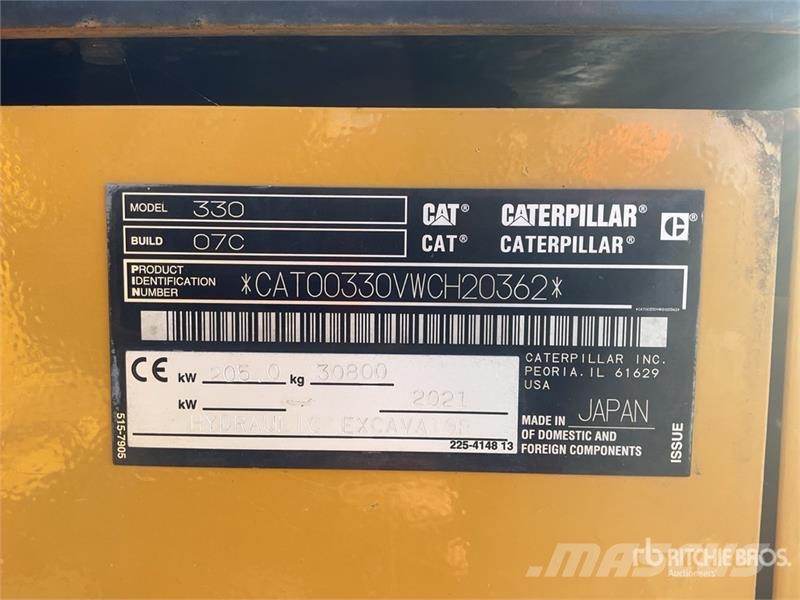CAT 330-07C Tracked Excavator Rupsgraafmachines