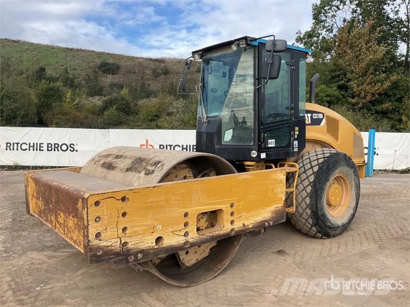 CAT 78B Smooth Drum Compactor مداحل أحادية الأسطوانة