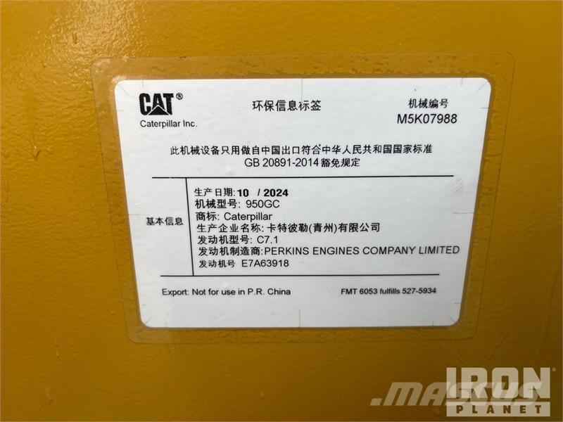 CAT 950GC Cargadoras sobre ruedas