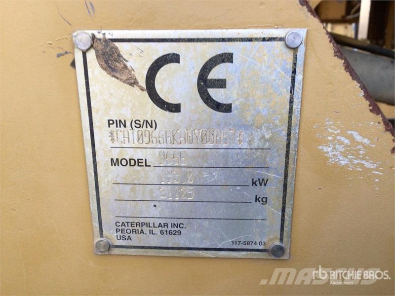 CAT 966G 輪胎式裝載機