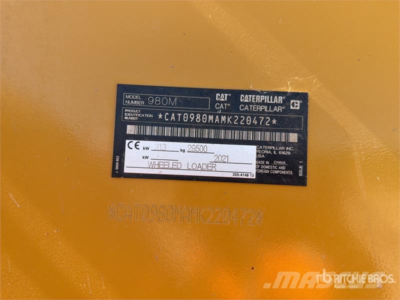 CAT 980M Pás carregadoras de rodas