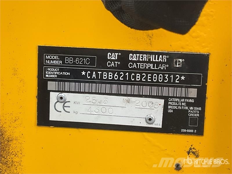 CAT BB621C Track Asphalt Paver Επίστρωση ασφάλτου