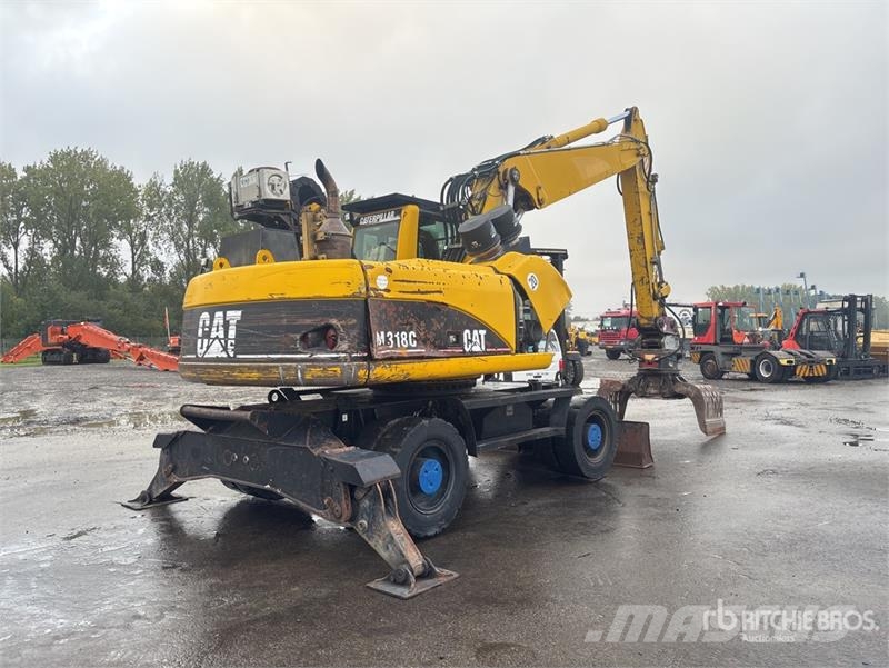 CAT M318C Wheel Material Handler Muu