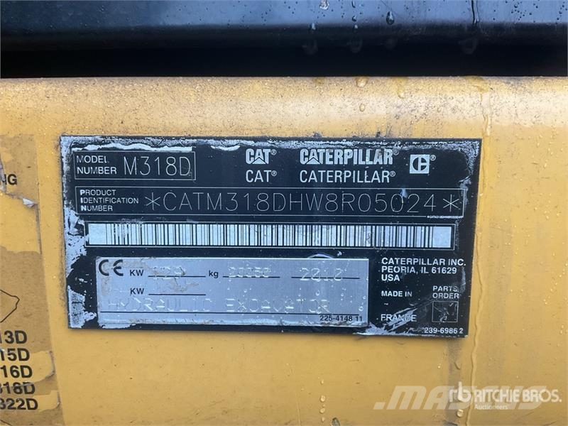 CAT M318D MH Wheel Material Handler Other