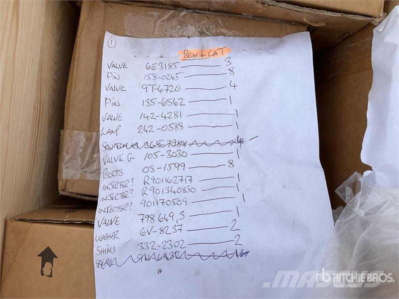 CAT of (1) Pallets of Cat Parts Other components