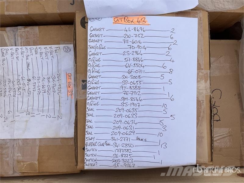 CAT of (1) Pallets of Cat Parts Other components