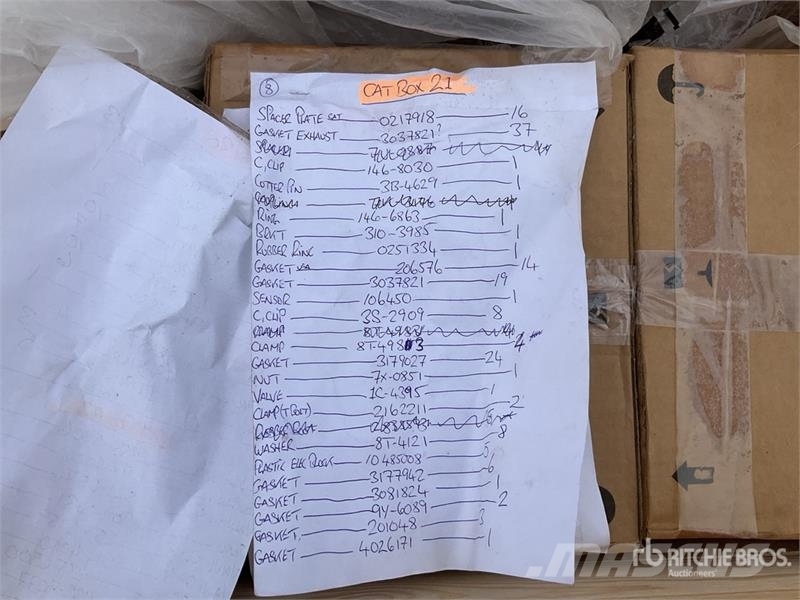 CAT of (1) Pallets of Cat Parts Other components