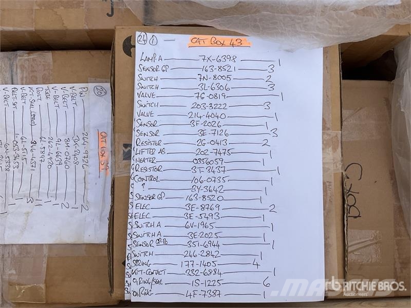 CAT of (1) Pallets of Cat Parts Other components