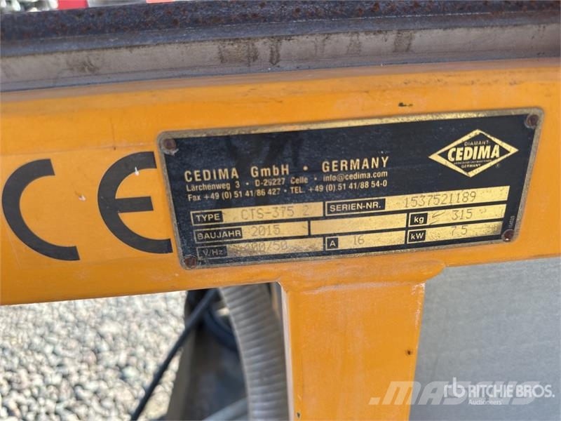 Cedima CTS-375.2 Table Saw Overige componenten