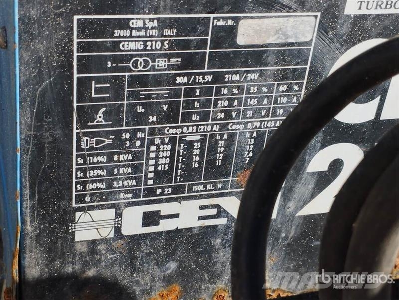 CEMONT CEMIG 210 S Qty of Equipment Άλλα εξαρτήματα