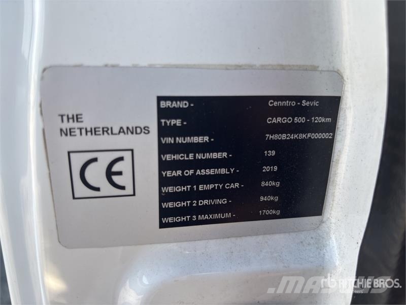  Cenntro Cargo 500 4x2 Electric Utility Vehicle ماكينات منفعة عامة