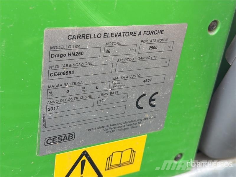 Cesab Drago H250 2350 kg Forklift Інше