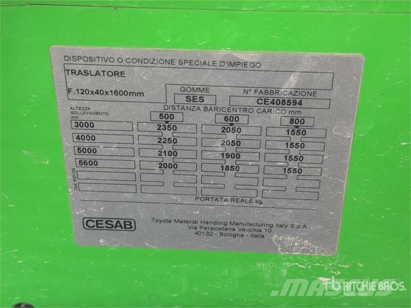 Cesab Drago H250 2350 kg Forklift Інше