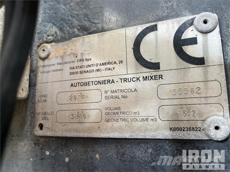 Cifa Semi Mixer SL10 Mixer Trailer Drugi tovornjaki