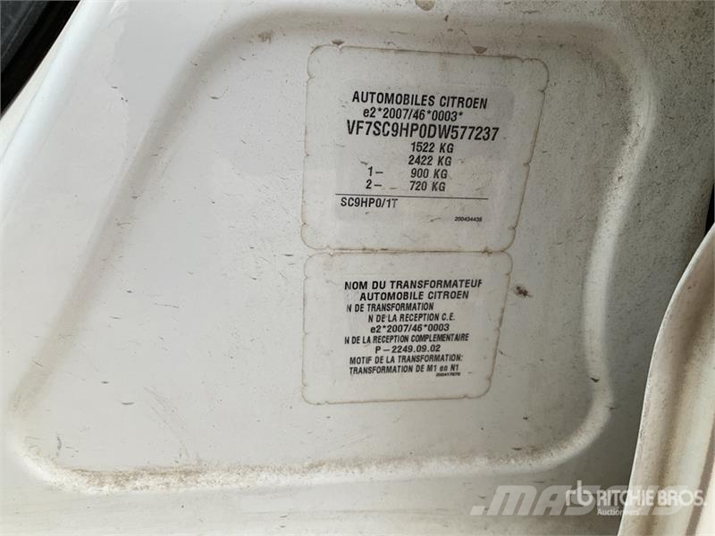Citroën C3 HDi Vehicule Utilitaire Cargo Van 패널 화물차