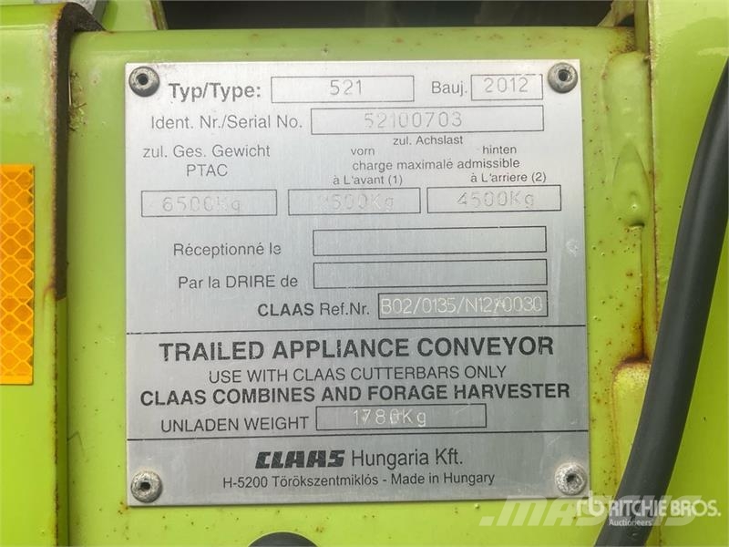 CLAAS 1050 Combine Header Rezalne glave za kombajne