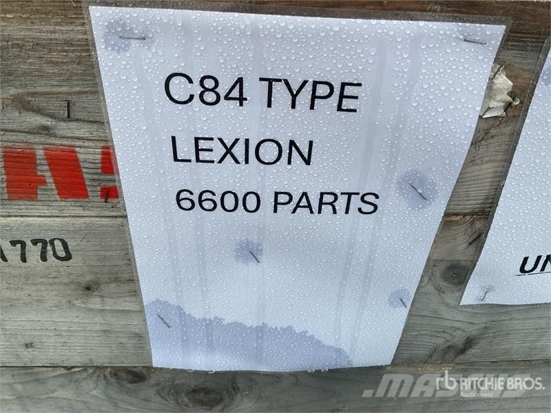 CLAAS 6000 Series (C84) concaves, pulleys and unloading 기타 부품