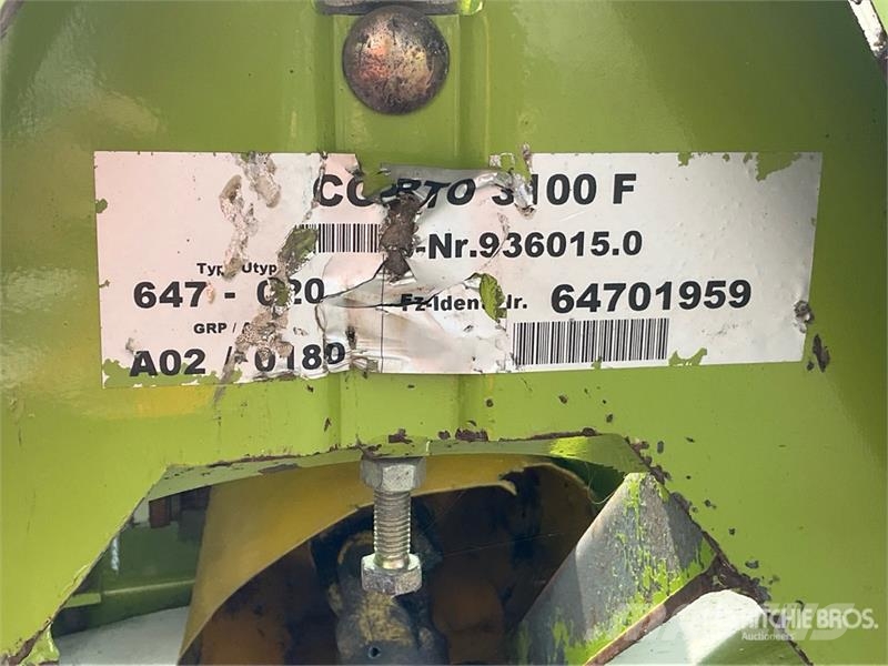 CLAAS Corto 3100F Front Drum Mower Agriculture - Others