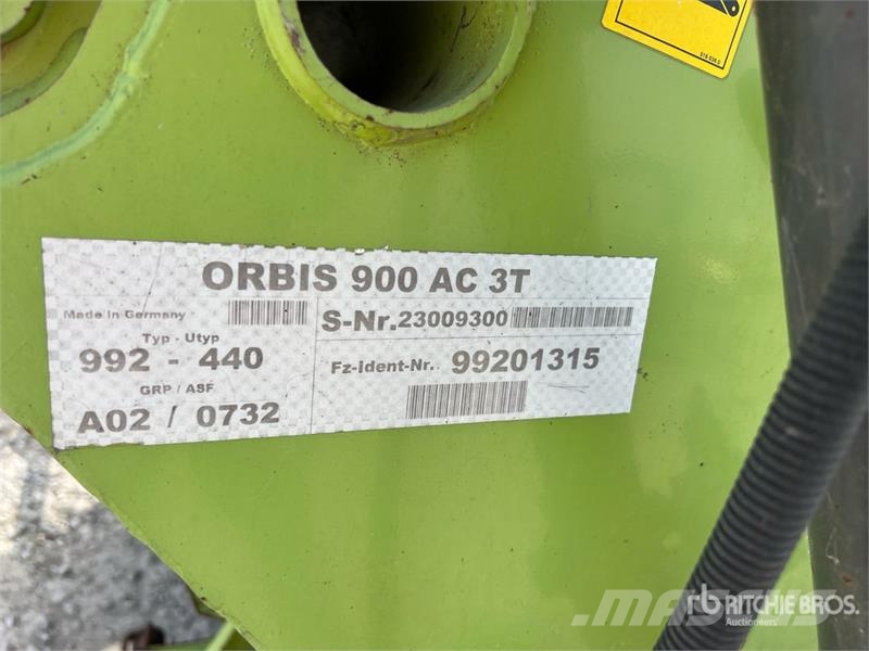 CLAAS Orbis 900 AC 3T Forage Harvester Header Druga oprema za žetev krme