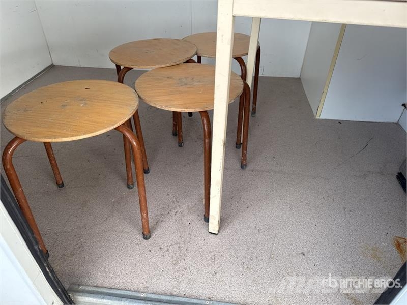 CNSE Bungalow De Chantier 1 Essieu S/A Roadwork Cabin Alte remorci