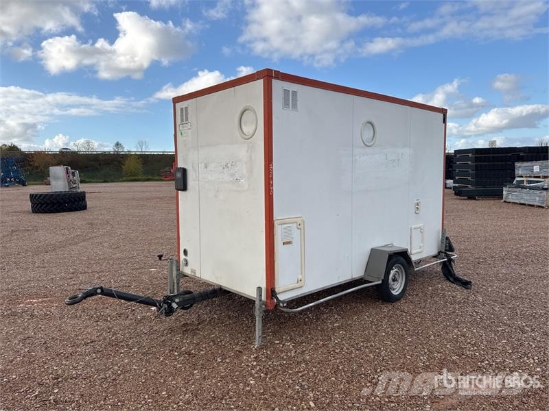 CNSE Bungalow De Chantier 1 Essieu S/A Roadwork Cabin Alte remorci
